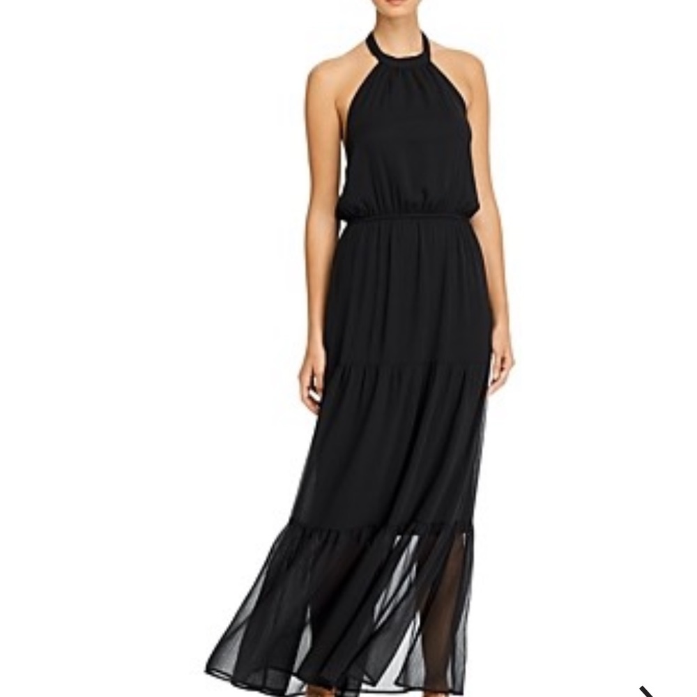 🌟HOST PICK🌟 Aqua Black Halter Maxi Dress